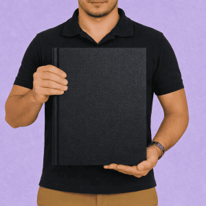 Fotolibro A4 Vertical Tapa Dura Símil Cuero de Hojas Flexibles